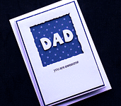 Awesome Dad - Handcrafted Fathers Day Card - dr17-0017